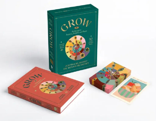Grow: Pathways to Passion, Purpose & Peace Guidebook & Oracle Deck by Justina Blakeney, Ronnie Blakeney