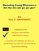 Running Long Distances by Bill R. Daugherty