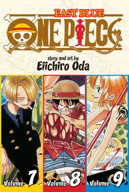 One Piece: East Blue: Volume 7, Volume 8, Volume 9 by Eiichiro Oda