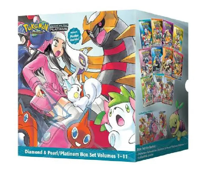 Pokemon Adventures Diamond & Pearl Platinum Box Set, Volumes 1-11 [With Poster] by Hidenori Kusaka