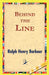 Behind the Line by Ralph Henry Barbour, 1st World Library, 1stworld Library