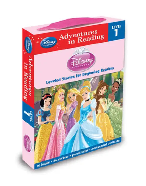 Disney Princess: Reading Adventures Disney Princess Level 1 Boxed Set [With 86 Stickers and Parent Letter, and Achievement Certificate] by Disney Books