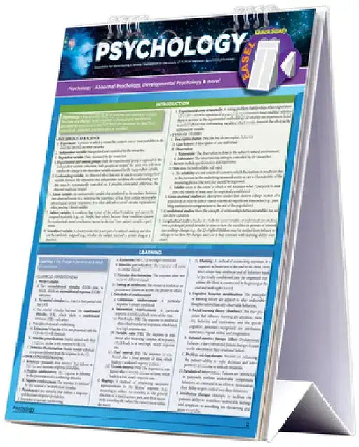 Psychology Easel Book: Psychology 101, Abnormal & Developmental Psychology by Barcharts Publishing Inc