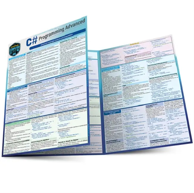 C# Programming Advanced: A Quickstudy Laminated Reference Guide by Robin Nixon