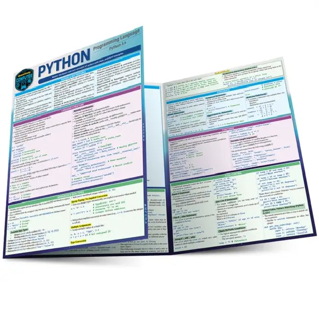 Python Programming Language: A Quickstudy Laminated Reference Guide by Robin Nixon