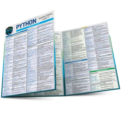 Python Standard Library: A Quickstudy Laminated Reference Guide by Berajah Jayne, Robin Nixon