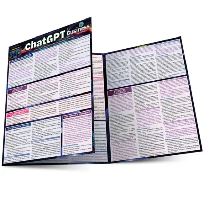 ChatGPT for Business: A Quickstudy Laminated Reference Guide by Frank Blackwell
