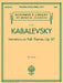 Variations on Folk Themes, Op. 87: Schirmer Library of Classics Volume 2061 by Dmitri Kabalevsky