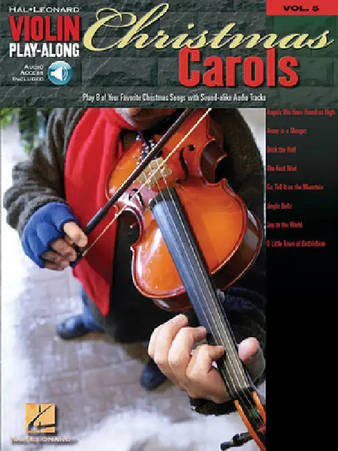 Christmas Carols - Violin Play-Along Volume 5 Book/Online Audio by Hal Leonard Corp