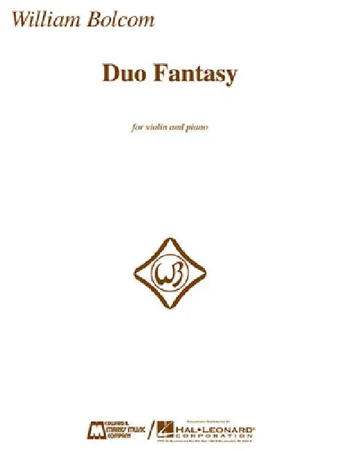 William Bolcom Duo Fantasy: For Violin and Piano by William Bolcom
