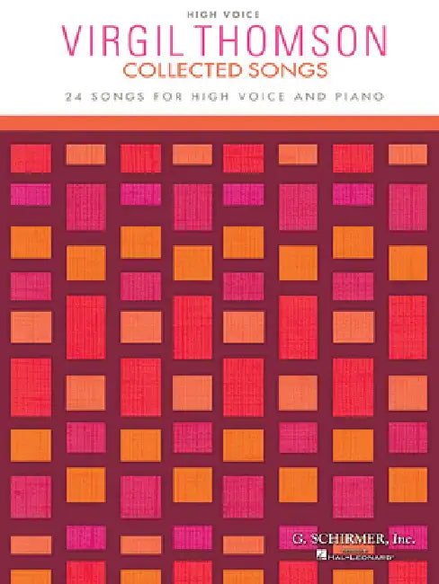 Virgil Thomson - Collected Songs: High Voice (24 Songs) by Virgil Thomson