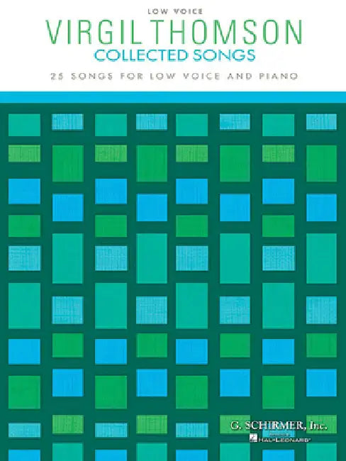 Virgil Thomson - Collected Songs: Low Voice (25 Songs) by Virgil Thomson