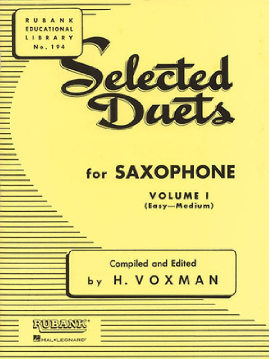 Selected Duets for Saxophone, Volume I: (Easy-Medium)