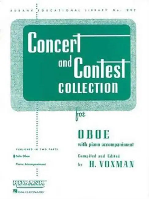 Concert and Contest Collection for Oboe: Solo Book Only by H. Voxman