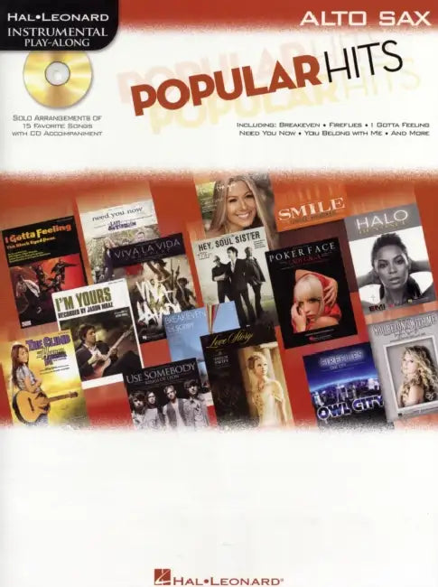 Popular Hits Instrumental Play-Along for Alto Sax Book/Online Audio by Hal Leonard Corp