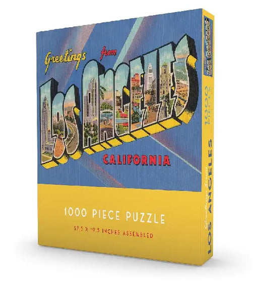 Greetings from Los Angeles Puzzle 1000 Pieces by Gibbs Smith Gift