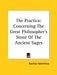 The Practica: Concerning The Great Philosopher's Stone Of The Ancient Sages by Basilius Valentinus