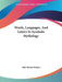 Words, Languages, And Letters In Symbolic Mythology by John Martin Woolsey