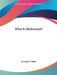 What Is Moderation? by John H. Tilden