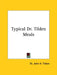 Typical Dr. Tilden Meals by John H. Tilden
