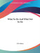 What To Do And What Not To Do by E. R. Moras