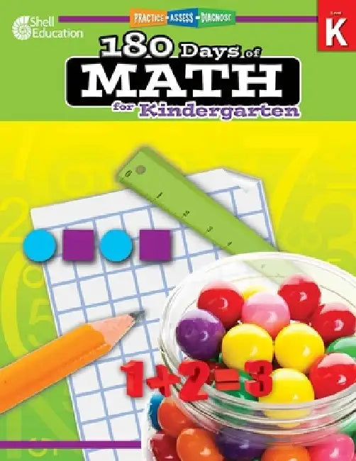 180 Days of Math for Kindergarten [With CDROM] by Jodene Smith