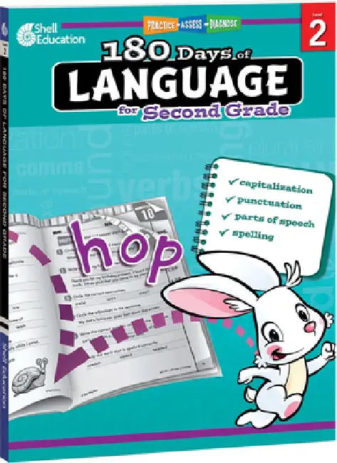 180 Days of Language for Second Grade (Grade 2): Practice, Assess, Diagnose by Christine Dugan