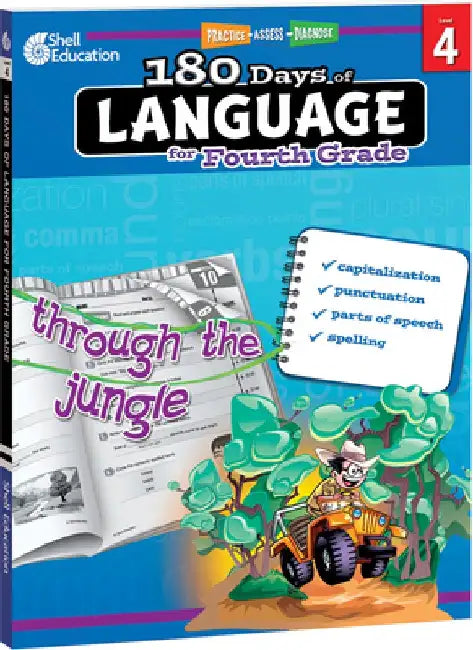 180 Days of Language for Fourth Grade (Grade 4): Practice, Assess, Diagnose by Suzanne Barchers