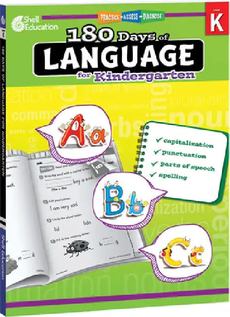 180 Days of Language for Kindergarten (Grade K): Practice, Assess, Diagnose by Christine Dugan