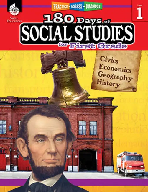 180 Days of Social Studies for First Grade (Grade 1): Practice, Assess, Diagnose by Shell Education