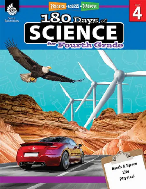 180 Days of Science for Fourth Grade (Grade 4): Practice, Assess, Diagnose by Shell Education