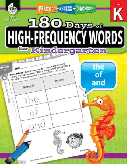 180 Days of High-Frequency Words for Kindergarten: Practice, Assess, Diagnose by Jessica Hathaway