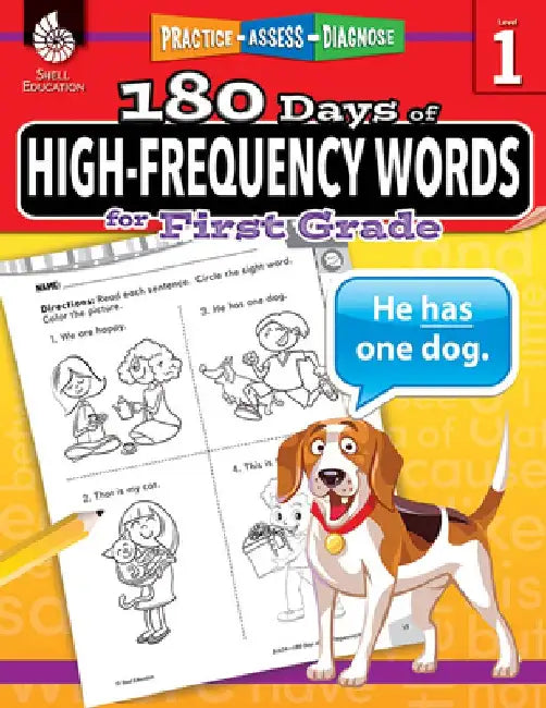 180 Days of High-Frequency Words for First Grade: Practice, Assess, Diagnose by Jodene Smith
