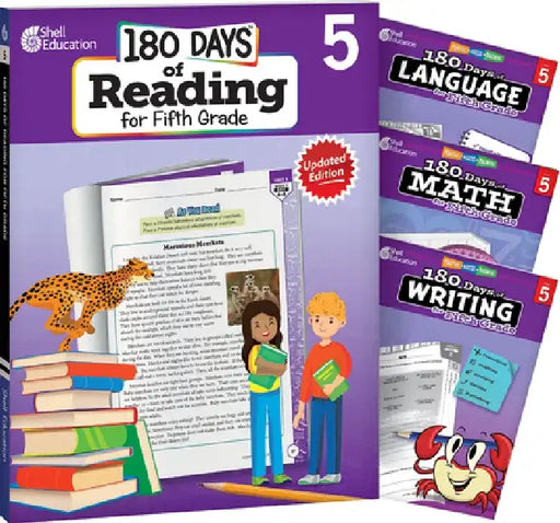 180 Days(tm) Reading, Math, Writing, & Language for Grade 5: 4-Book Set: Practice, Assess, Diagnose by Multiple Authors