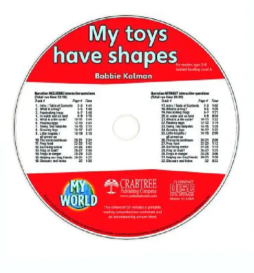 My Toys Have Shapes - CD Only by Bobbie Kalman