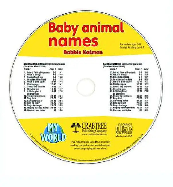 Baby Animal Names - CD Only by Bobbie Kalman