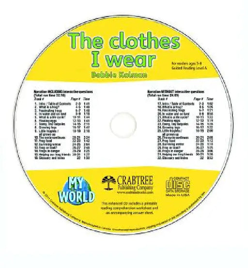 The Clothes I Wear - CD Only by Bobbie Kalman