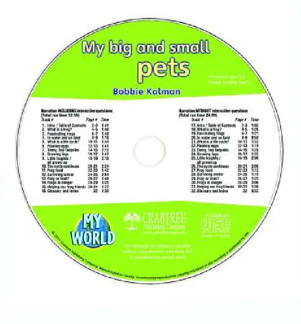 My Big and Small Pets - CD Only by Bobbie Kalman