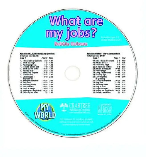 What Are My Jobs? - CD Only by Bobbie Kalman