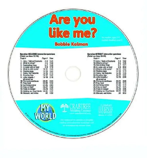 Are You Like Me? - CD Only by Bobbie Kalman