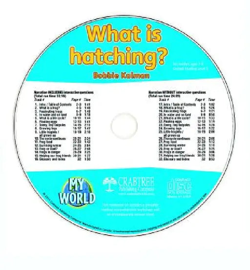 What Is Hatching? - CD Only by Bobbie Kalman