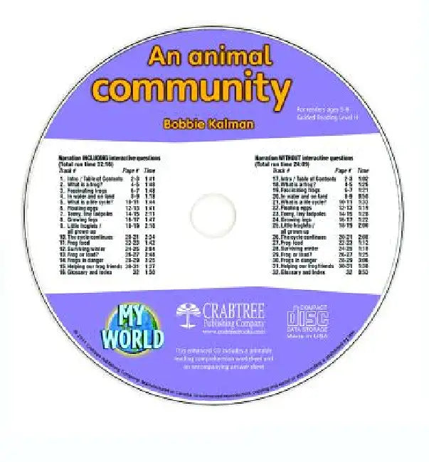 An Animal Community - CD Only by Bobbie Kalman