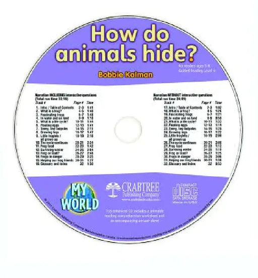 How Do Animals Hide? - CD Only by Bobbie Kalman