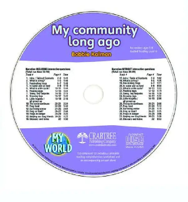 My Community Long Ago - CD Only by Bobbie Kalman
