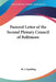 Pastoral Letter of the Second Plenary Council of Baltimore by M. J. Spalding