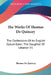 The Works Of Thomas De Quincey: The Confessions Of An English Opium Eater; The Daughter Of Lebanon V1 by Thomas de Quincey