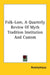 Folk-Lore, A Quarterly Review Of Myth Tradition Institution And Custom by Anonymous