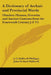 A Dictionary of Archaic and Provincial Words: Obsolete Phrases, Proverbs and Ancient Customs from the Fourteenth Century J-Z V2 by J. O. Halliwell-Phillipps, John Orchard Halliwell