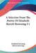 A Selection From The Poetry Of Elizabeth Barrett Browning V1 by Elizabeth Browning, Robert Browning
