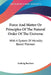 Force And Matter Or Principles Of The Natural Order Of The Universe: With A System Of Morality Based Thereon by Ludwig Buchner